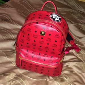 Red MCM medium BackPack